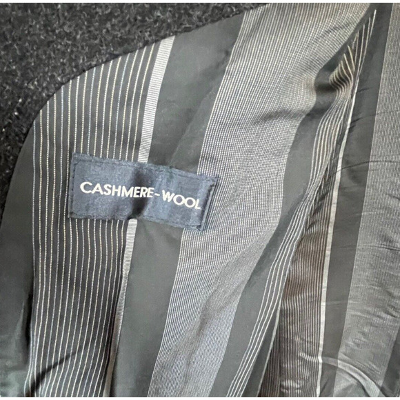 Daniel Hechter Overcoat Men's Size 44 Gray Charcoal Lined Vented Wool Blend Coat - Picture 6 of 12